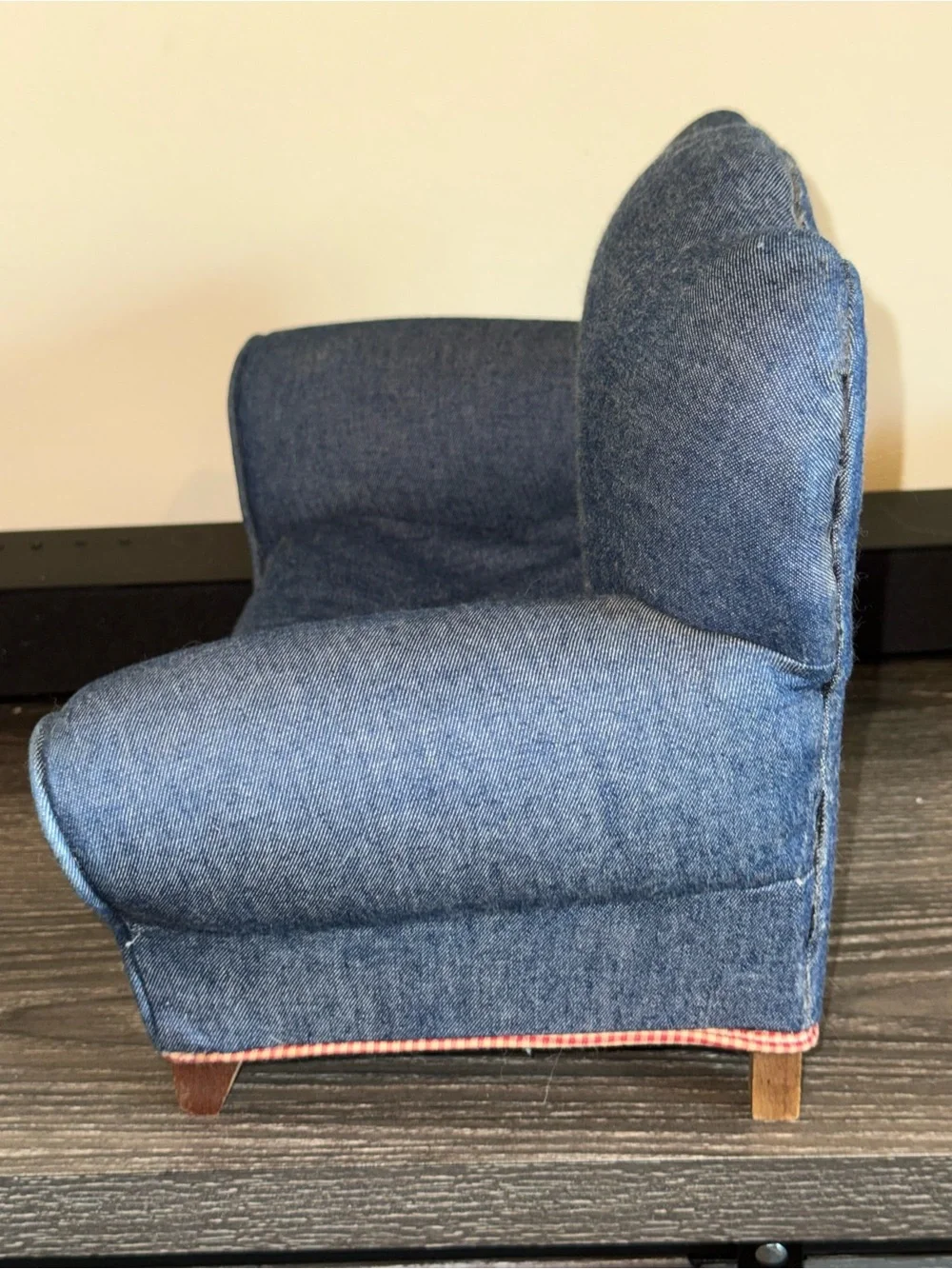 18” doll denim chair